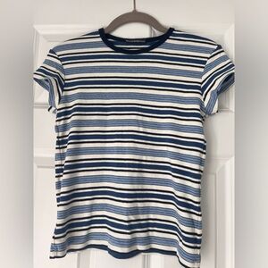 Brandy Melville striped blue tee. One size.